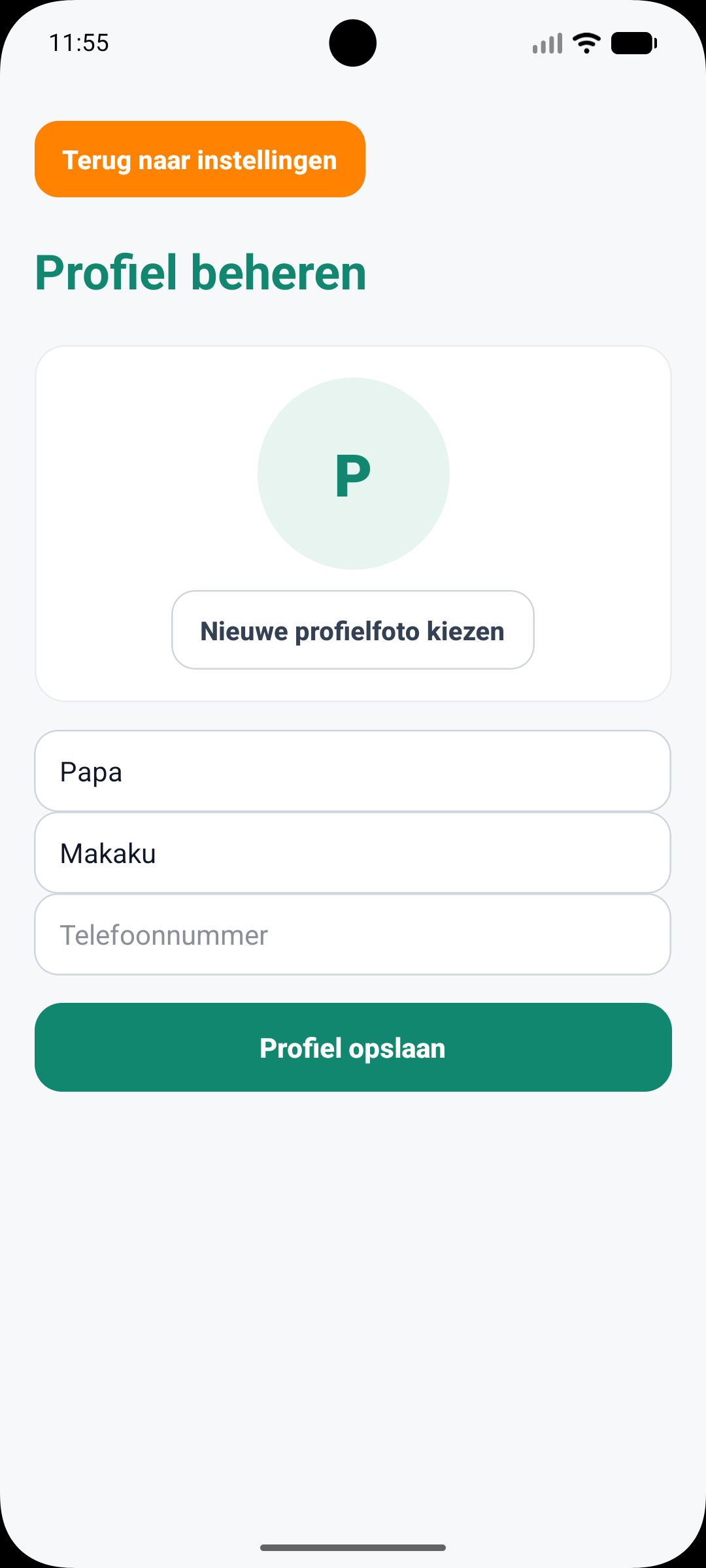 Makaku Melder scherm 4