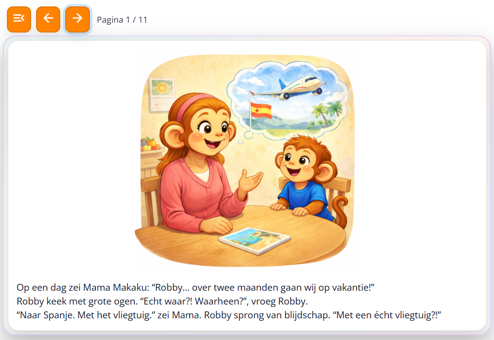 Leesmodule van Makaku